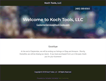 Tablet Screenshot of kochtools.com